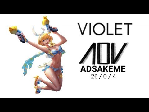 Arena Of Valor - Violet - Summer Bash Skin - MVP - Winner - 26/0/4