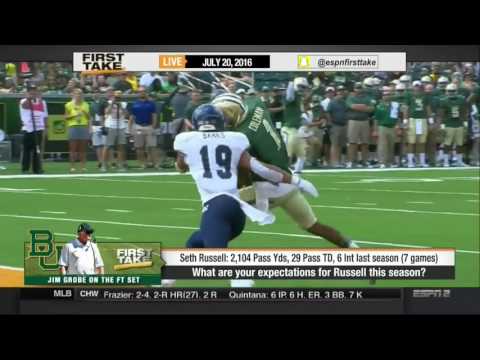 ►1080P ᴴᴰ ESPN FIRST TAKE (7 20 2016) JIM GROBE CLARIFIES REMARKS ON CULTURE AT BAYLOR