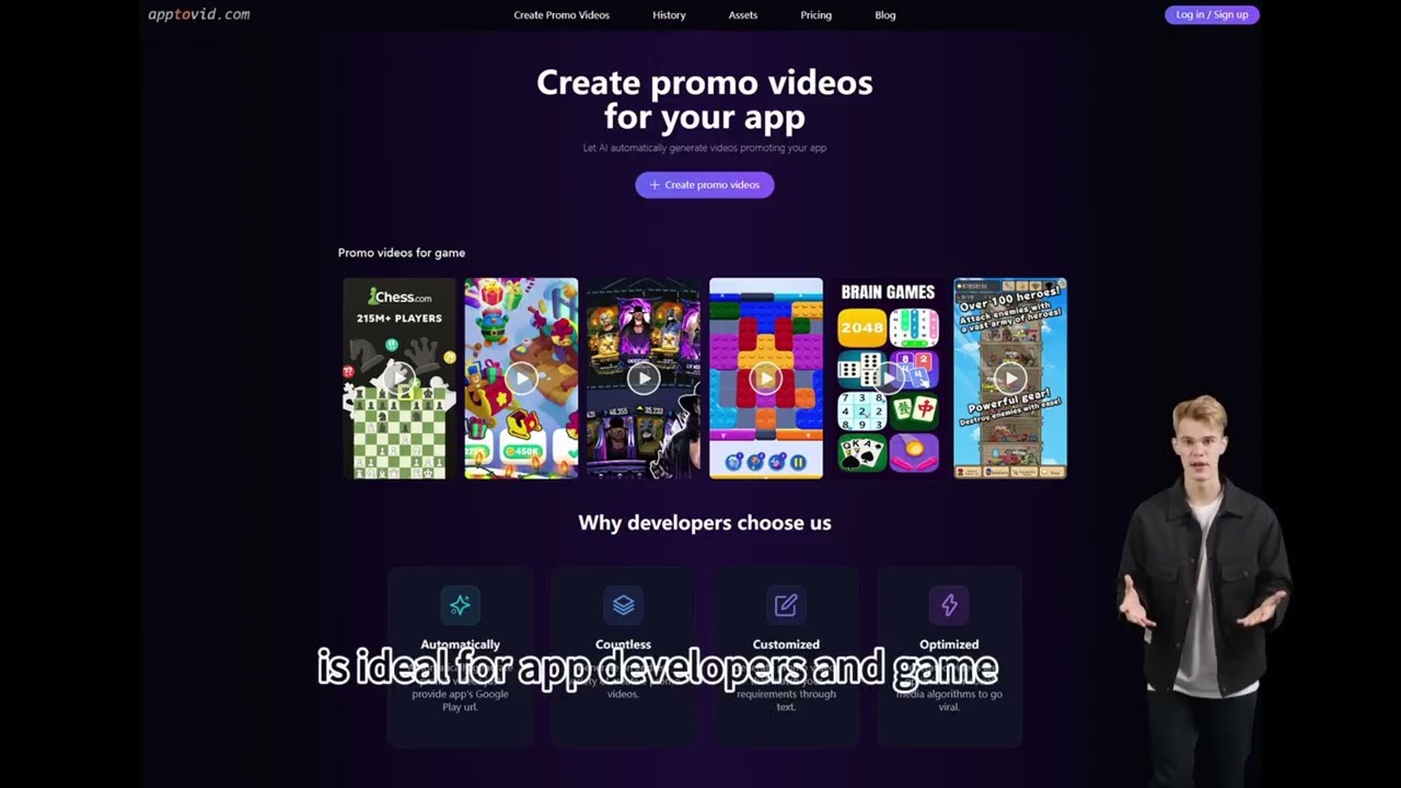 Create promo videos for your app: apptovid.com