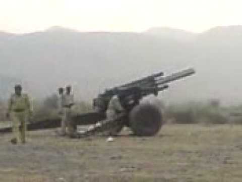 155mm HOW firing Smoke Round