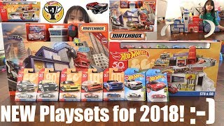 NEW Hot Wheels Cars and Playset! NEW Matchbox Cars and Playset! Police and Fire Station Playset