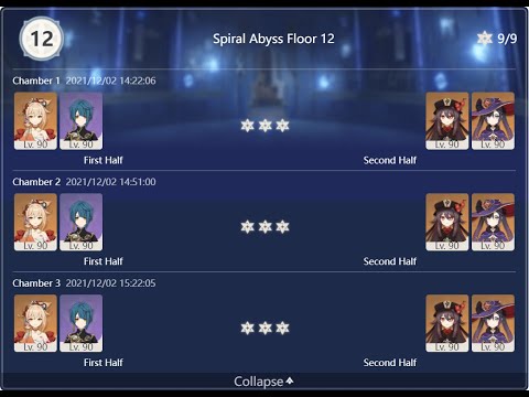 Spiral Abyss 2.3 Duos Floor 12 Full Star Clear - Yoimiya, Xingqiu & Hu Tao, Mona