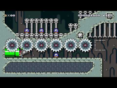 Mario Maker 2 - Super Expert - P Switch Parkour DX by Mayrowo