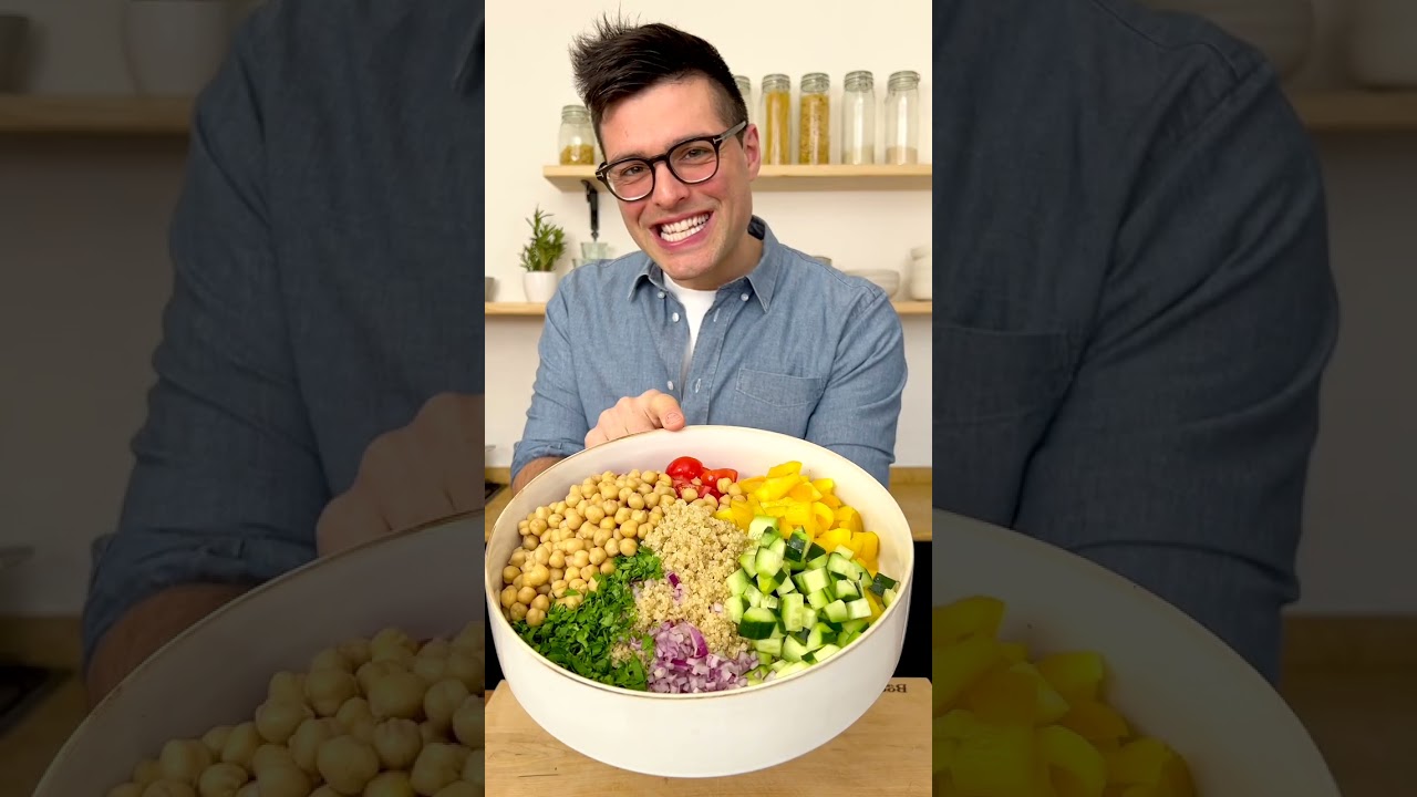 Chickpea Quinoa Salad (20 min lunch idea)