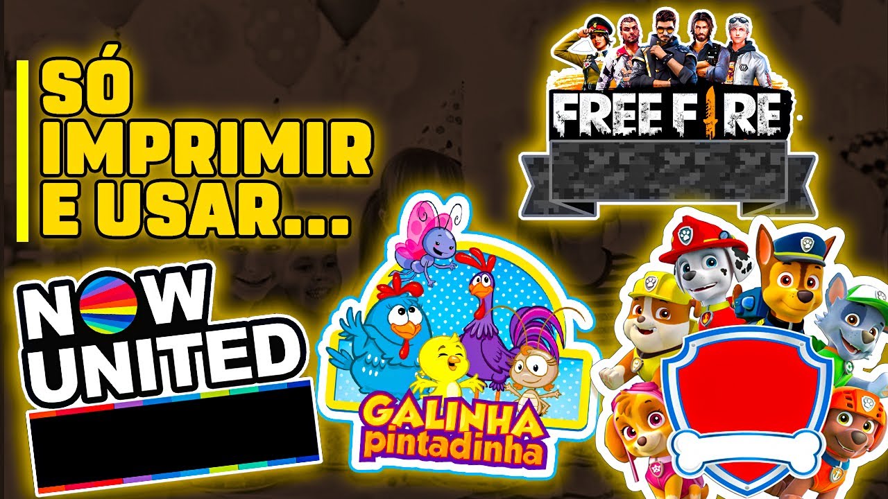 Topper de bolo para imprimir GRÁTIS