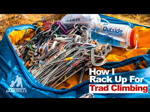 How I rack up for Trad Climbing! Featuring the Blue Ice Addax.