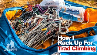 How I rack up for Trad Climbing! Featuring the Blue Ice Addax.