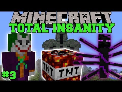Minecraft: Total Insanity Modded Survival - EPIC ENDER LORD FIGHT - EP 3 EPS5 - Insane Mods Survival