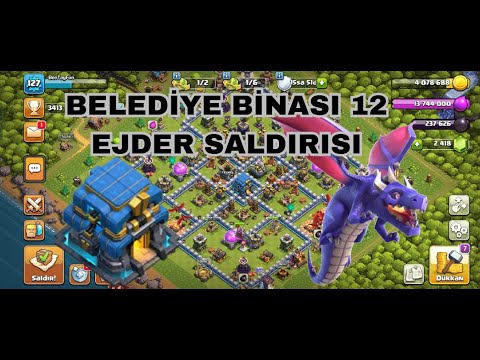 Clash of Clans  - Belediye binası 12 - Ejder saldırısı