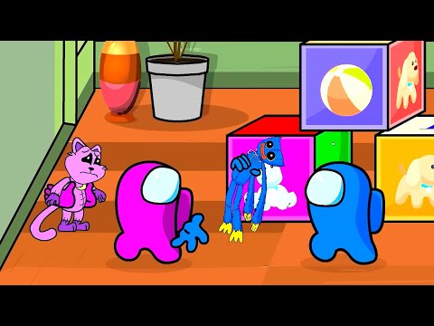 NIGHTMARE CATNAP vs. NIGHTMARE HUGGY WUGGY | Poppy Playtime | Among Us | Toonz Animation