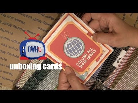 Unboxing cards by Mary Frances