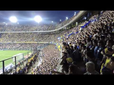 "Boca, Boca de mi vida. Boca 1 - Est. 0" Barra: La 12 • Club: Boca Juniors