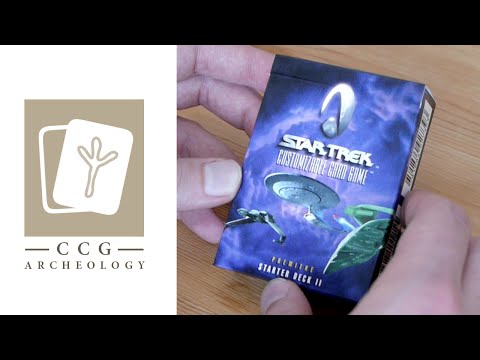 Star Trek CCG Premiere Starter Deck II Unboxing/Opening (STCCG) - CCG Archeology