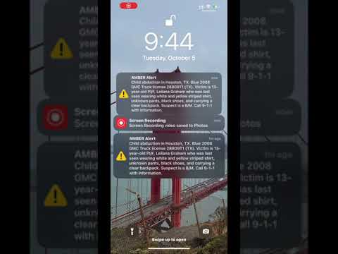 Texas amber alert 🚨 on phone 📱