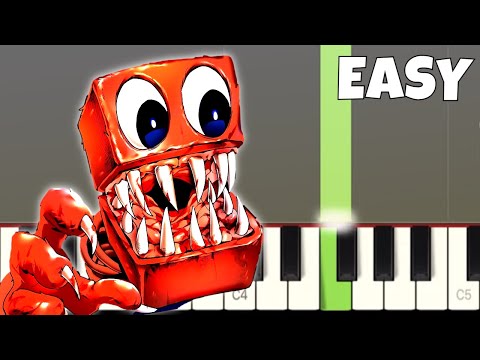 Boxy Boo Sad Back Story - EASY Piano Tutorial - Project Playtime Animation