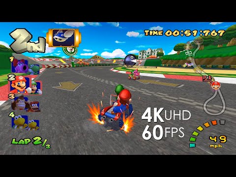 Mario Kart: Double Dash!! (4K / 2160p / 60 FPS / Texture Pack) | Dolphin Emulator 5.0-15565 GameCube