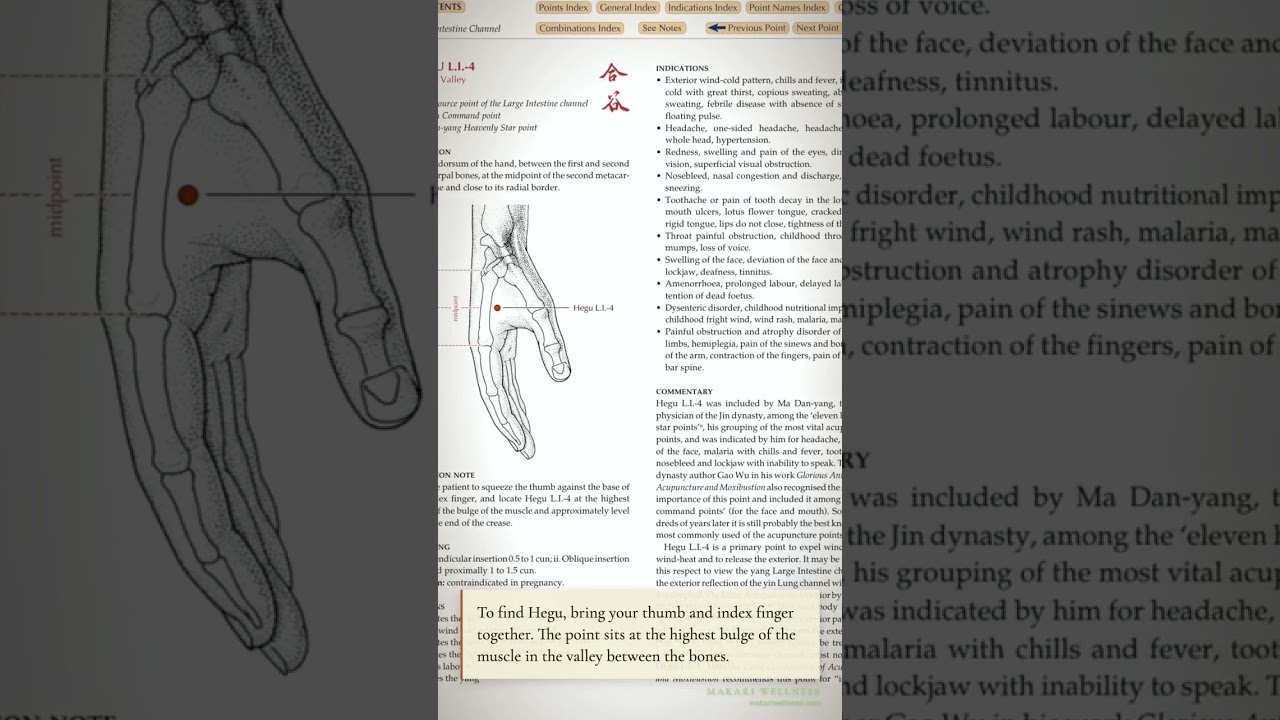 Hegu Acupressure Point for Relaxation