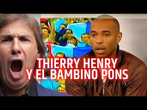 Thierry Henry watching his goals narrated by Bambino Pons #FoxSports