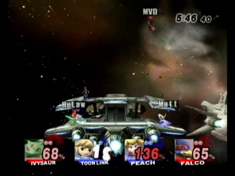 Pokemon Trainer (Retro) + Falco (MVD) vs Peach (ITF) + Toon Link (Law)