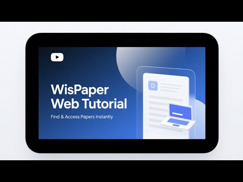 WisPaper video preview