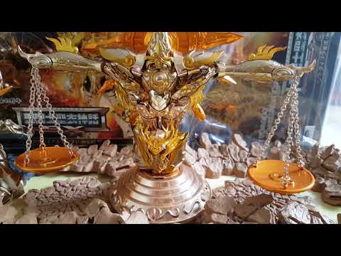 SAINT SEIYA SOUL OF GOLD MYTH CLOTH EX LIBRA DOHKO GOD CLOTH OBJET & TAURUS ALDEBARAN OBJET