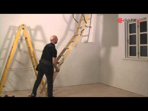 Dolle ClickFIX 76 Wooden Attic Ladder EN 12207 & EN 14975