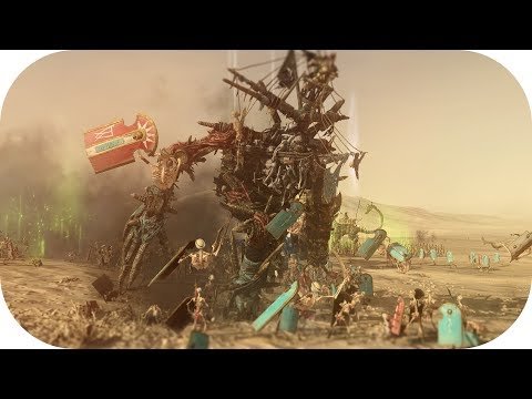 Total War: Warhammer II ⚡️ Super Rare Necrofex Colossus / Mourngul Hunter Animation