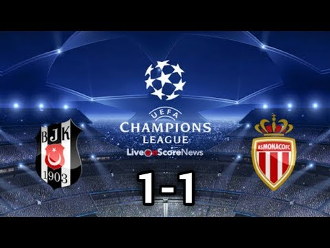 Beşiktaş JK Vs Mónaco 1-1 All Goals & Highlights 01/11/2017 HD