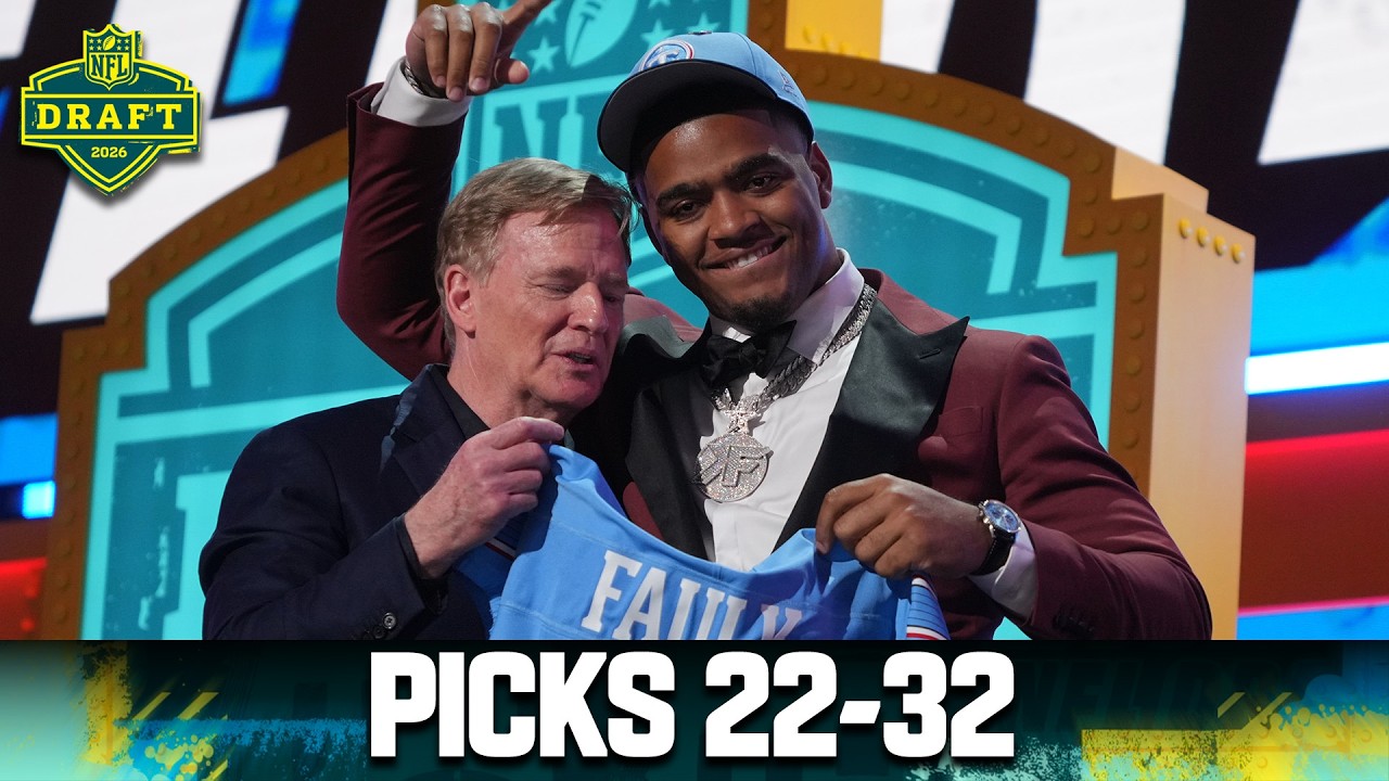 Picks 22-32: Jets make their 3rd pick of the night | 2026 NFL Draft