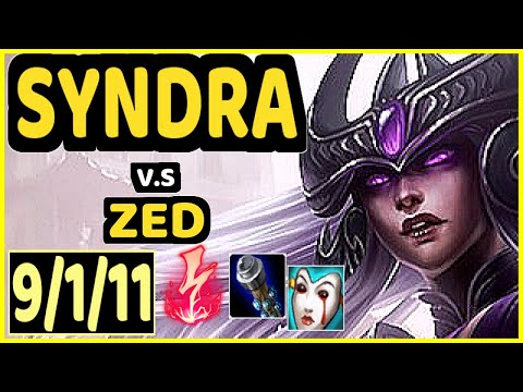 MAGIFELIX (SYNDRA) vs ZED - 9/1/11 KDA MID GAMEPLAY - EUW Ranked MASTER