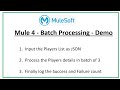 Mule 4 Batch Processing Part 1