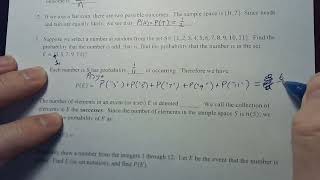 Finite Math (7.2.a) Equally likely events (Probability)