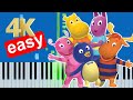 The Backyardigans Into The Thick Of It Slow Easy Medium Piano Tutorial 4K