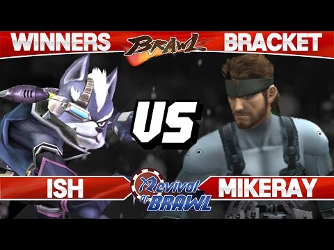 Revival of Brawl - Ish (Wolf) vs MikeRay (Snake) - SSBB Winners - Smash Brawl