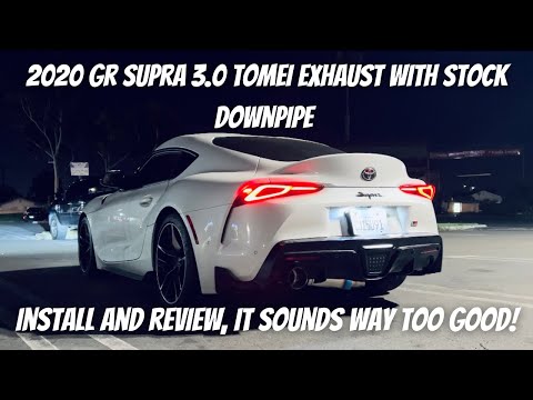 Tomei Exhaust Install On My 2020 GR Supra 3.0