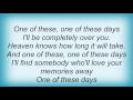 Leann Rimes - One Of These Days Lyrics