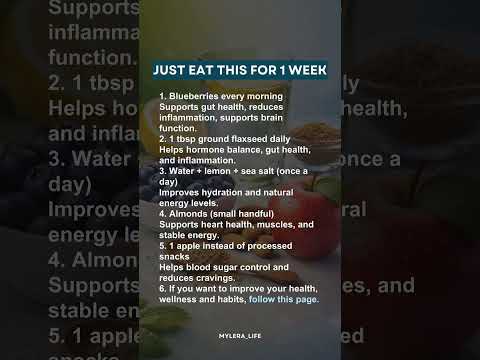 Just Eat This For 1 Week  👇#healthandwellness