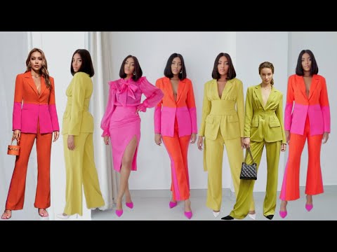 Fall work office outfits try on haul.#sheinpartner