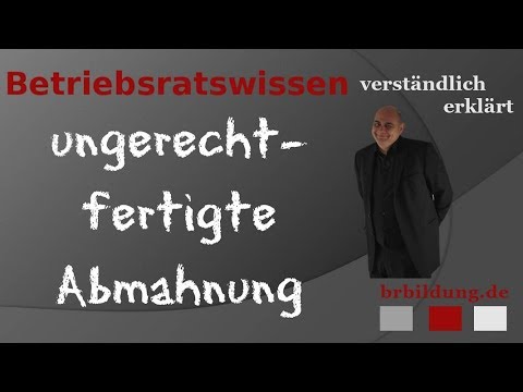 Ungerechtfertigte Abmahnung