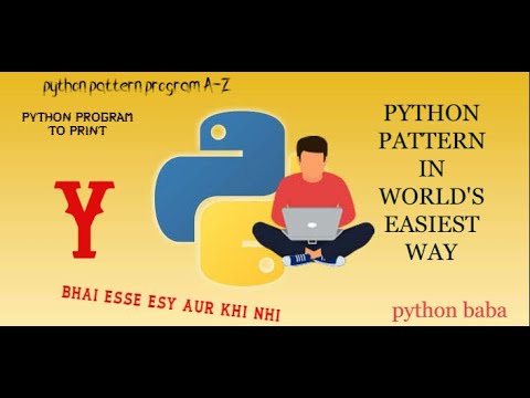 Python Pattern Program To Print Y By Using For Loop