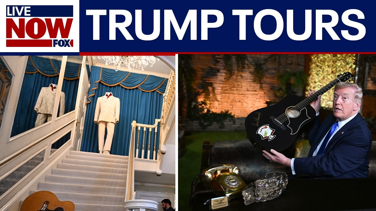 Trump visits Elvis's Graceland home in Memphis, TN