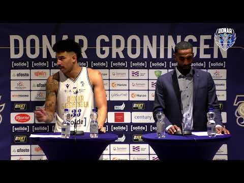 Persconferentie Donar Groningen vs Prismaworx BAL 04-10-2025