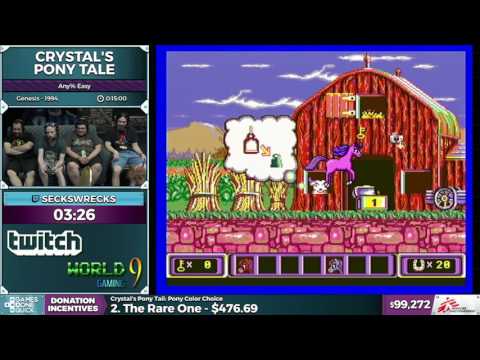 Crystal's Pony Tale by SecksWrecks in 0:10:17 - SGDQ2016 - Part 17