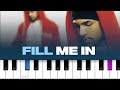 Craig David - Fill Me In  (piano tutorial)