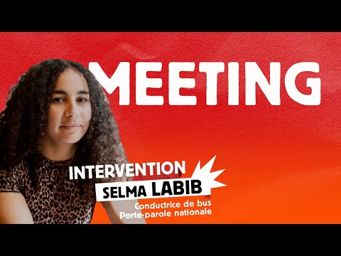 Intervention de Selma Labib  au meeting du 29 novembre.