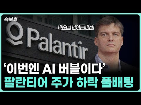 팔란티어, 마이클 버리의 대규모 풋 옵션 베팅으로 인한 시장 변동