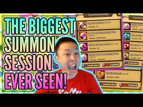 WORLD RECORD Summon Session! 3,000+ Scrolls! - LARGEST Session I Have EVER Done! - Summoners War