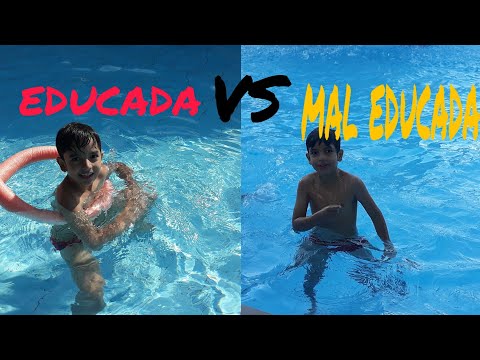 CRIANÇA EDUCADA VS MAL EDUCADA NA PISCINA