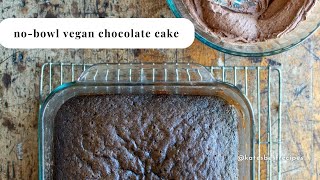 No Mixing Bow Necessary! No-Bowl Vegan Chocolate Cake So Easy Your Kids Could Make It.