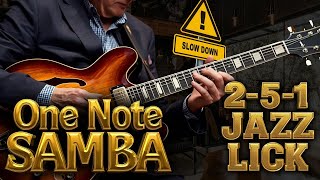 🎸FAST Players!👀Steal This 2-5-1 Jazz Guitar Lick for One Note Samba🎵🏆